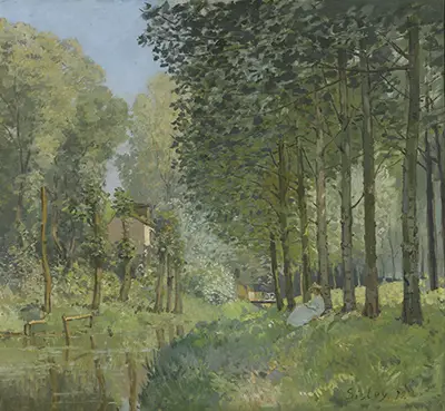 Rest along the Stream, Edge of the Wood Alfred Sisley